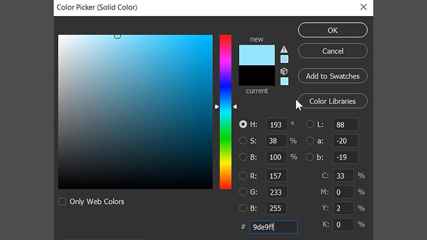 Tạo một new Solid Color adjustment layer