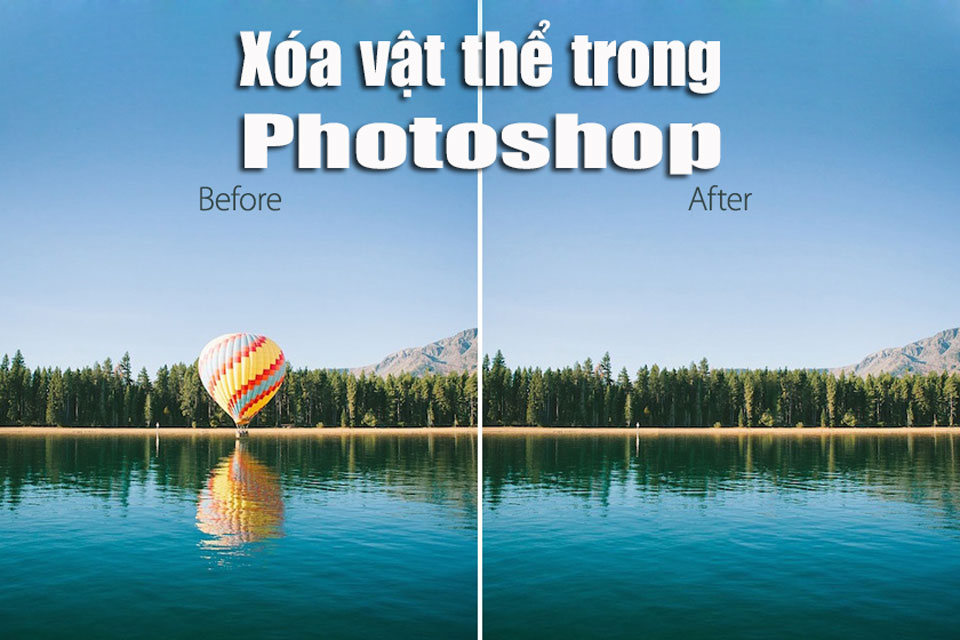 xoá vật thể trong photoshop