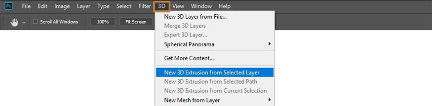 New 3D Extrusion từ Selected Layer