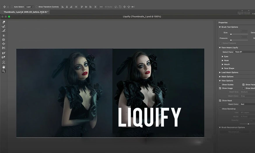 công cụ Liquify trong Photoshop