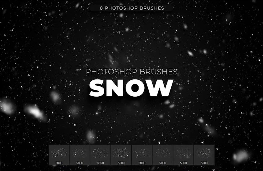 8 mẫu cọ tuyết trong photoshop 