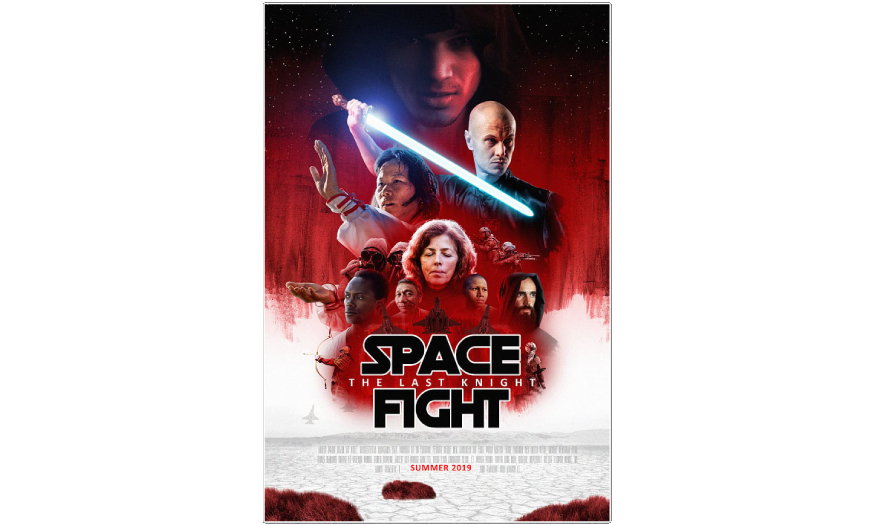poster phim lấy cảm hứng từ Star War bằng Photoshop