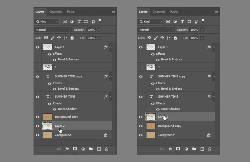 nhấn tổ hợp Ctrl+J để nhân đôi vùng chọn lên một layer mới