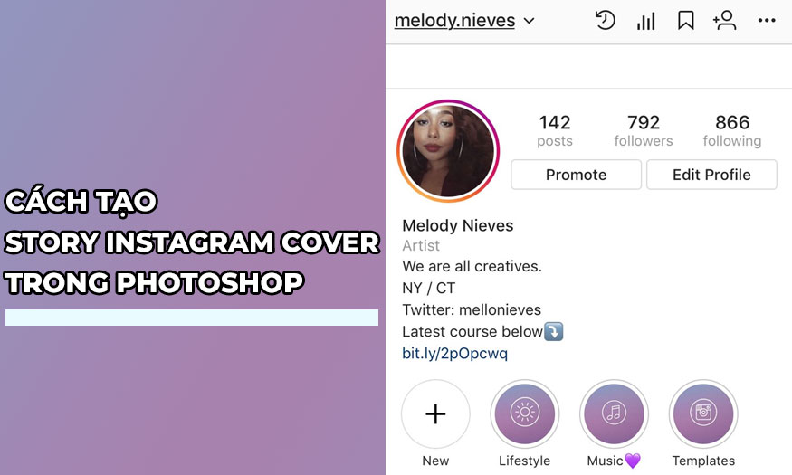 tạo story Instagram cover trong Photoshop