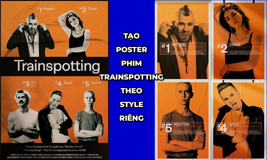 tạo poster phim Trainspotting