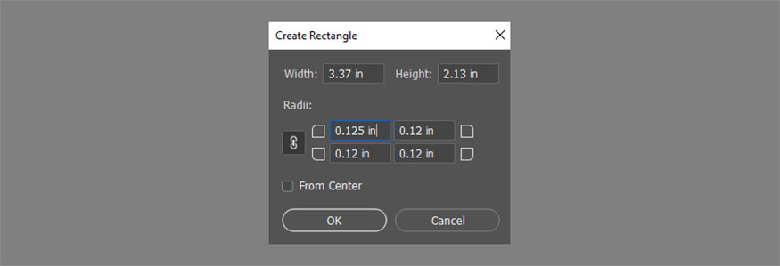 Chọn công cụ Rectangle Tool (U)