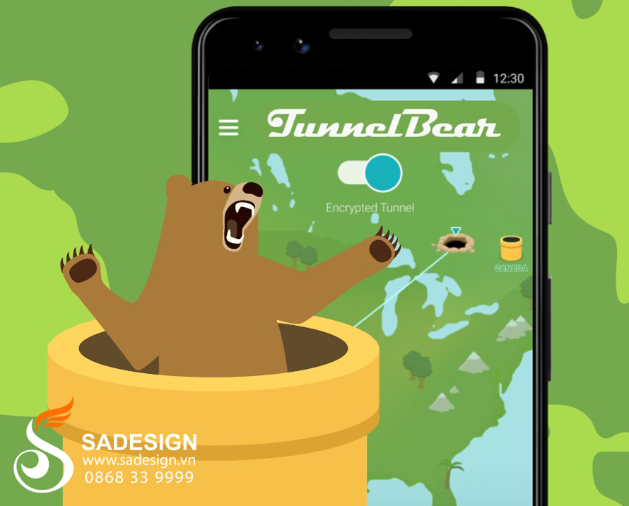 Tính năng của Tunnelbear VPN