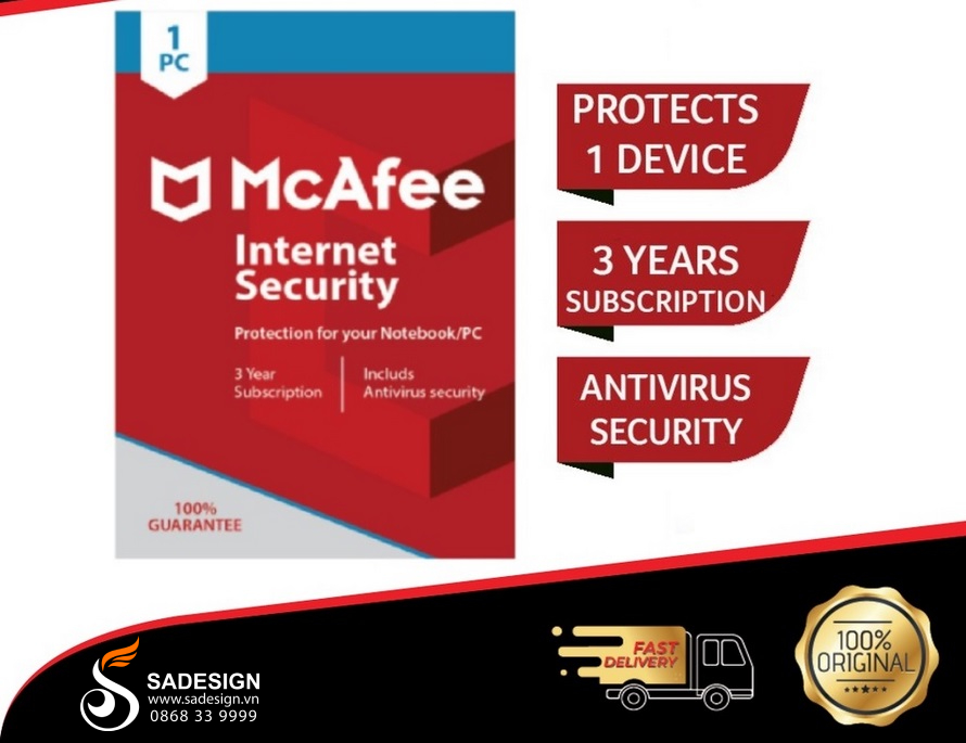 Hướng dẫn mua key McAfee Antivirus tại SaDesign