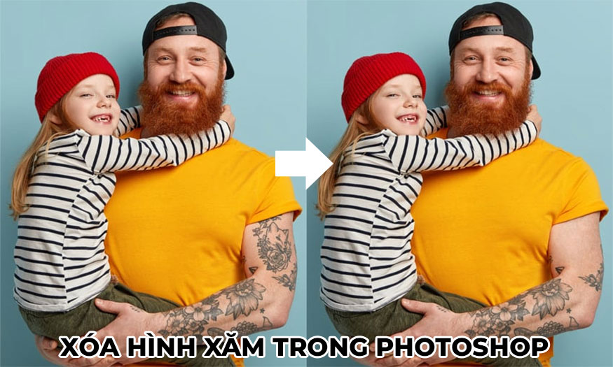 Xóa hình xăm trong Photoshop CỰC DỄ cùng SaDesign