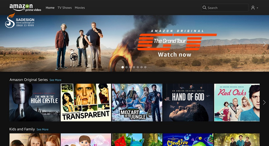 Hướng dẫn mua tài khoản Amazon Prime Video tại SaDesign