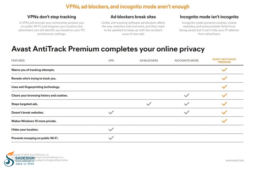 Hướng dẫn mua key Avast AntiTrack Premium tại SaDesign