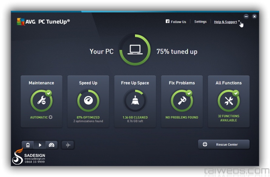 AVG TUNEUP là ứng dụng gì