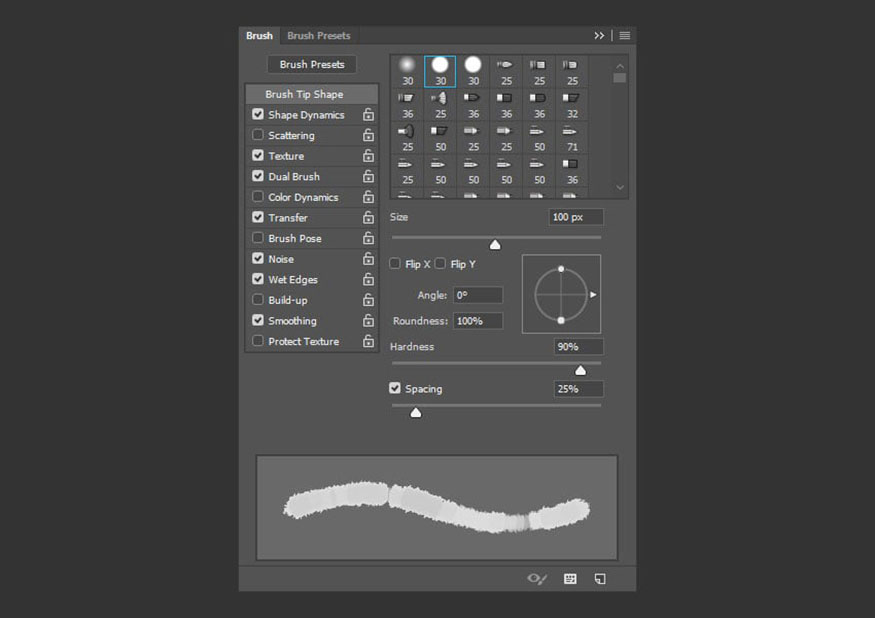 Brush Tip Shape