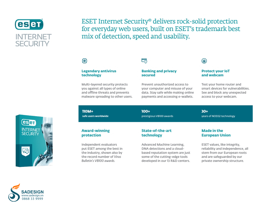 Hướng dẫn mua key Eset NOD32 Internet Security tại SaDesign