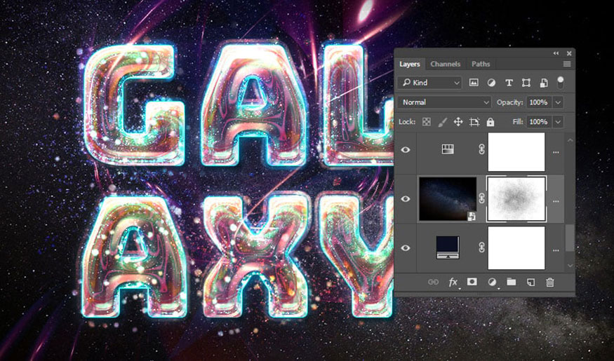 Thêm layer mask vào Background Image layer