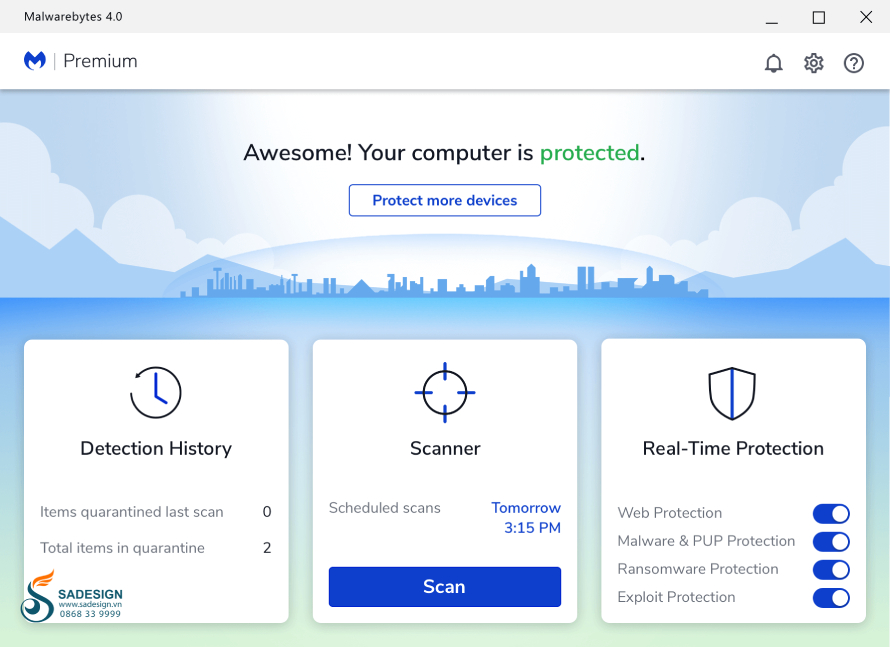 Tính năng trên Malwarebytes Premium