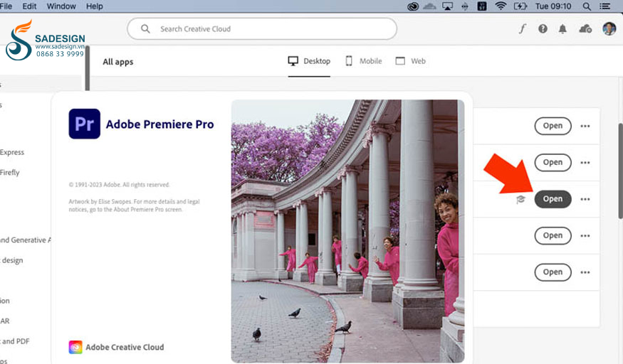 chúng ta vừa hoàn thành cách tải Adobe Premiere Pro