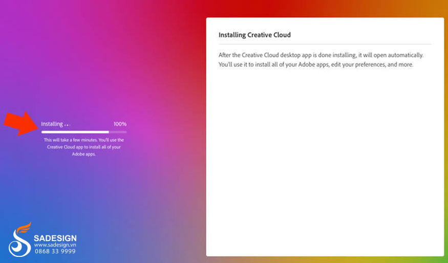 đợi phiên bản Adobe Creative Cloud mới nhất tải về máy tính