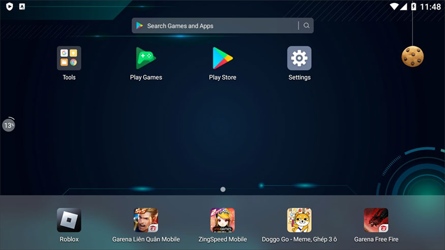 nhấn vào biểu tượng Cửa hàng Play tương tự như trên Android và đăng nhập tài khoản Google.