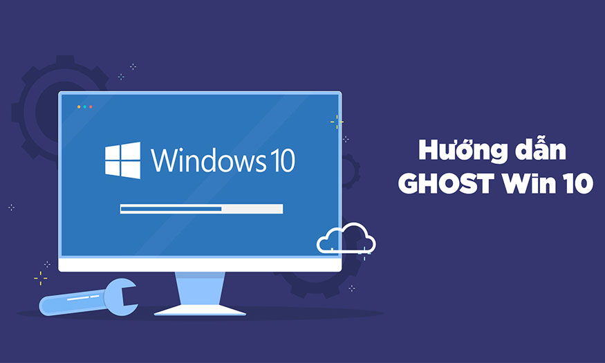 Cách bung ghost win 10 bằng usb