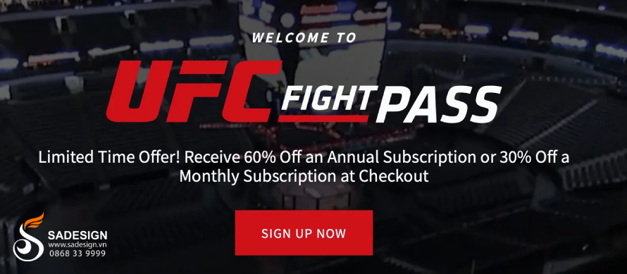 Hướng dẫn mua tài khoản UFC Fight Pass tại SaDesign