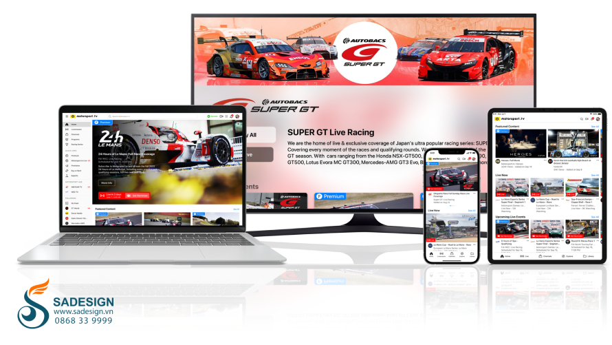 Hướng dẫn mua tài khoản Motorsport TV tại SaDesign