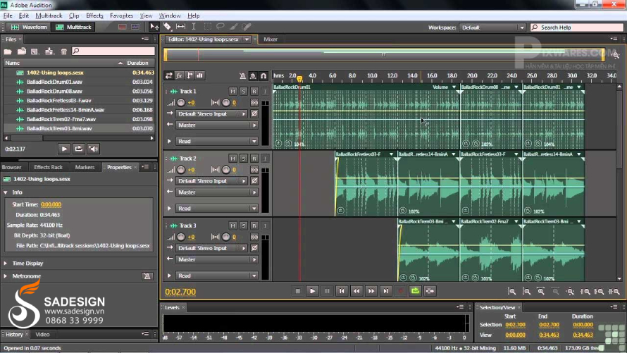 Adobe Audition là phần mềm gì