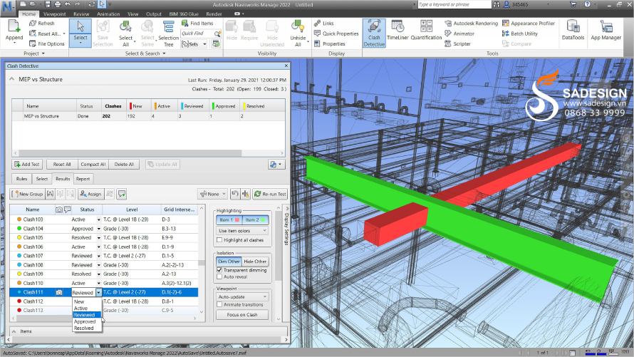 Autodesk Navisworks là phần mềm gì