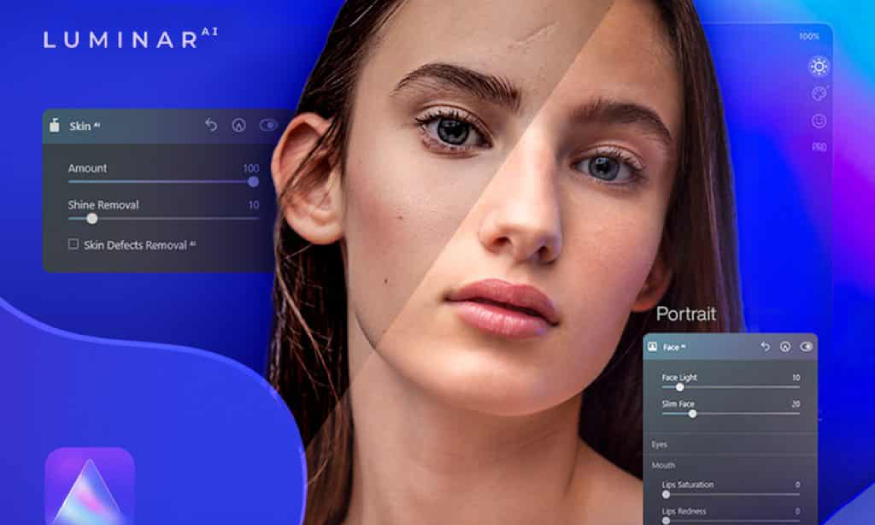 Tính năng AI Skin Enhancer và Portrait Enhancer trong Luminar AI