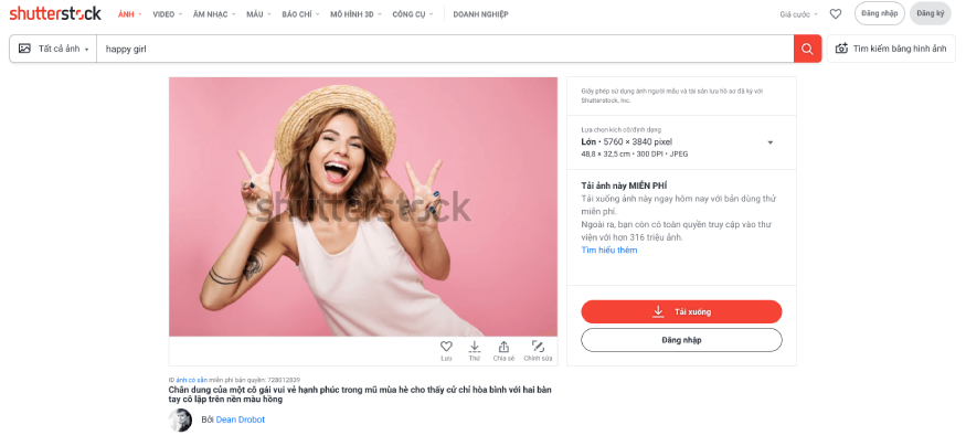 Bán ảnh người mẫu trên ShutterStock với Model Release