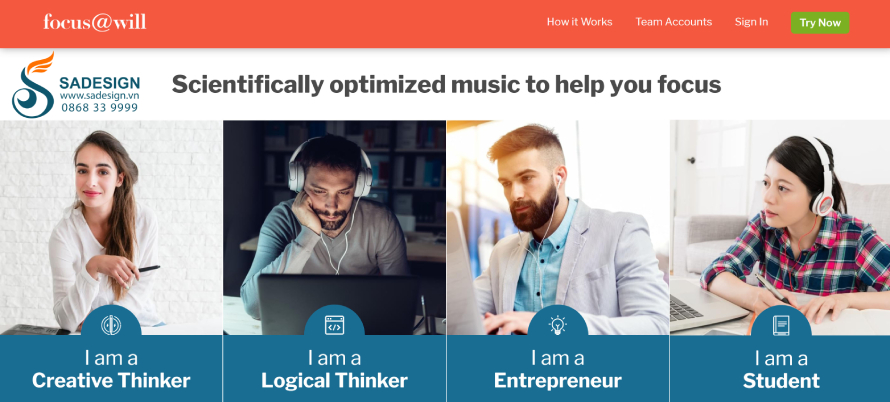 Hướng dẫn mua tài khoản Focus@Will tại SaDesign