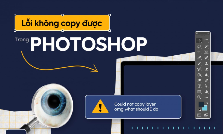 Cách khắc phục lỗi không thể Copy trong Photoshop