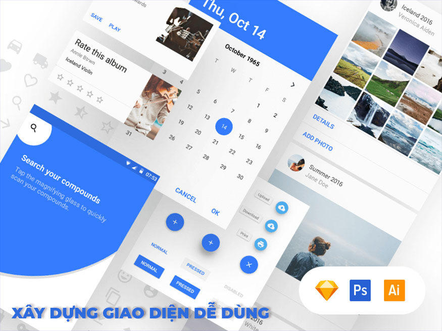 Mục tiêu căn bản của Material Design trong UI