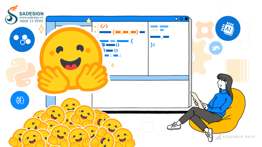 Hướng dẫn mua tài khoản HuggingFace AI tại SaDesign 