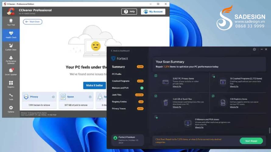 Hướng dẫn mua tài khoản CCleaner Professional Plus tại SaDesign
