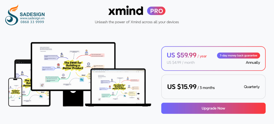 Hướng dẫn mua key XMind Pro tại SaDesign