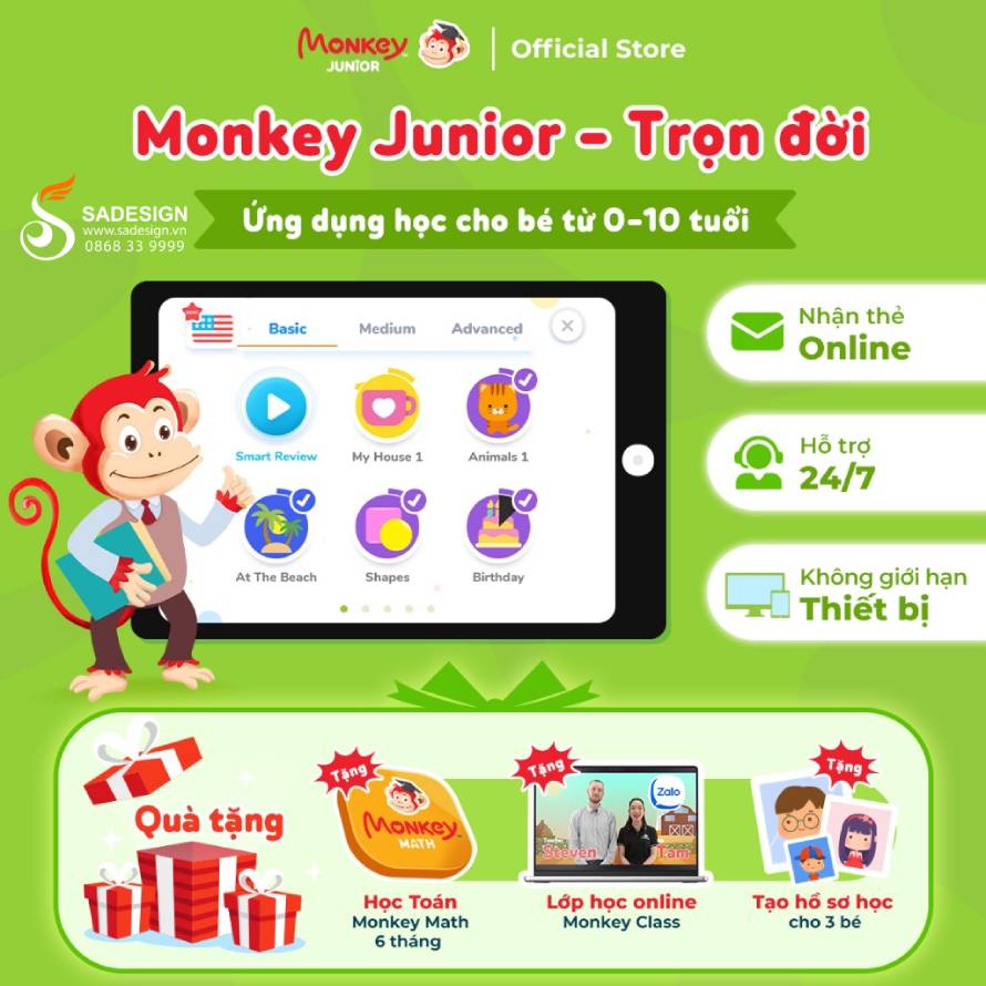 Monkey Junior Premium là phiên bản nào