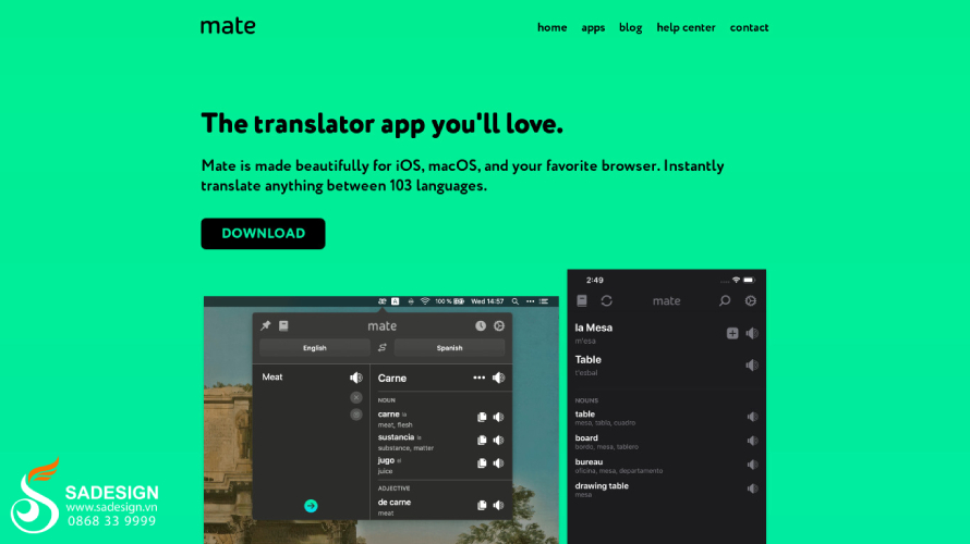 Hướng dẫn mua tài khoản Mate Translate tại SaDesign