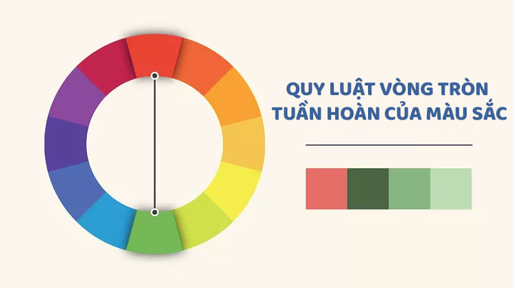 Quy luật vòng tròn tuần hoàn của màu sắc