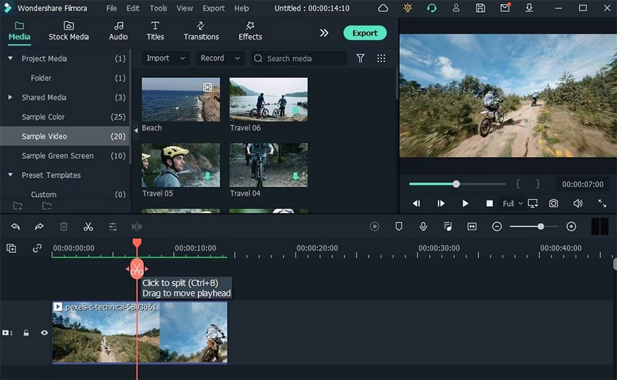 Filmora video editor