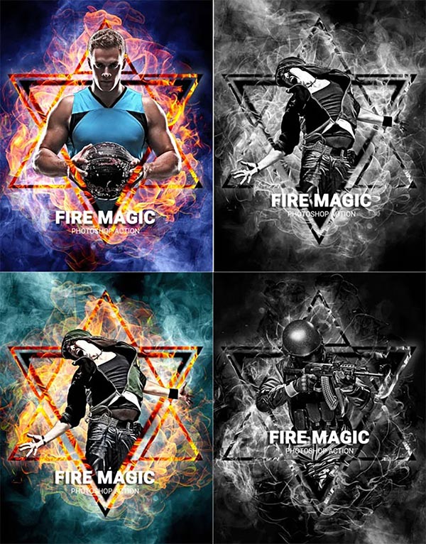 Chia Sẻ Miễn Phí Bộ Action Tạo Hiệu Ứng Poster Fire Magic Tuyệt Đẹp