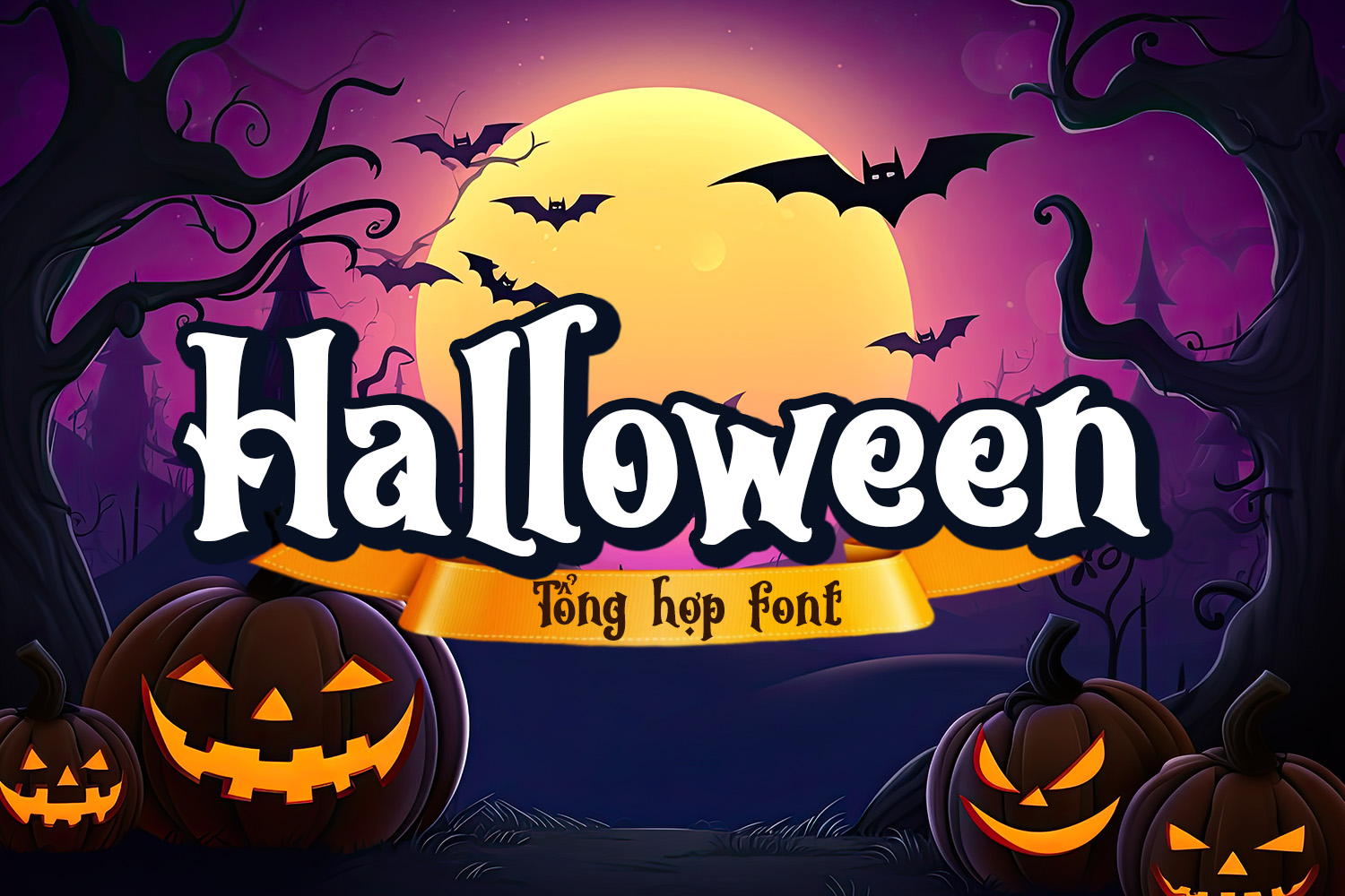 Độc đáo với font chữ việt hoá mang chủ đề Halloween