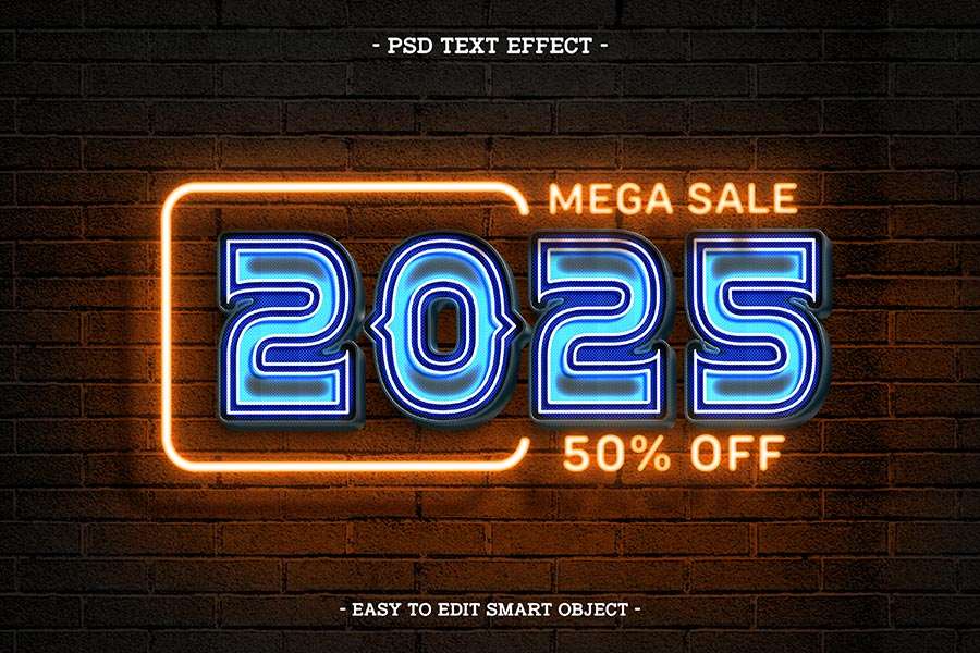 Chia Sẻ Miễn Phí Bộ Text Effect Neon Light Đẹp, Cực Chất