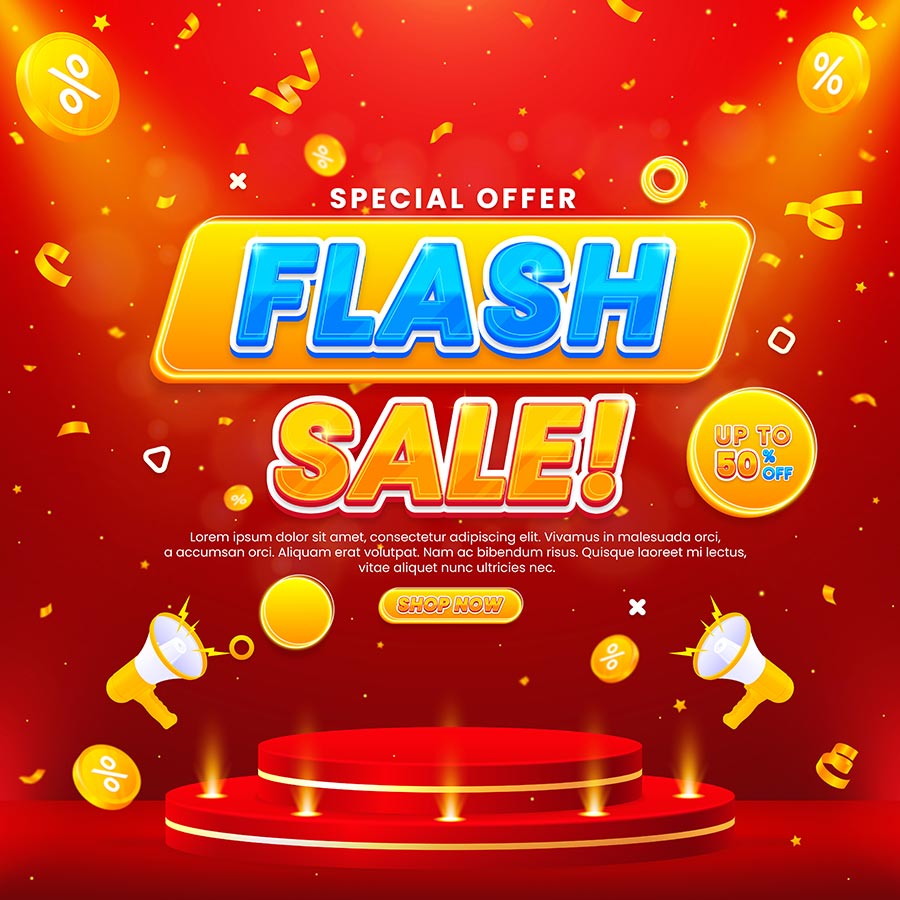 Chia Sẻ Tải Miễn Phí Poster Flash Sale Độc Đáo