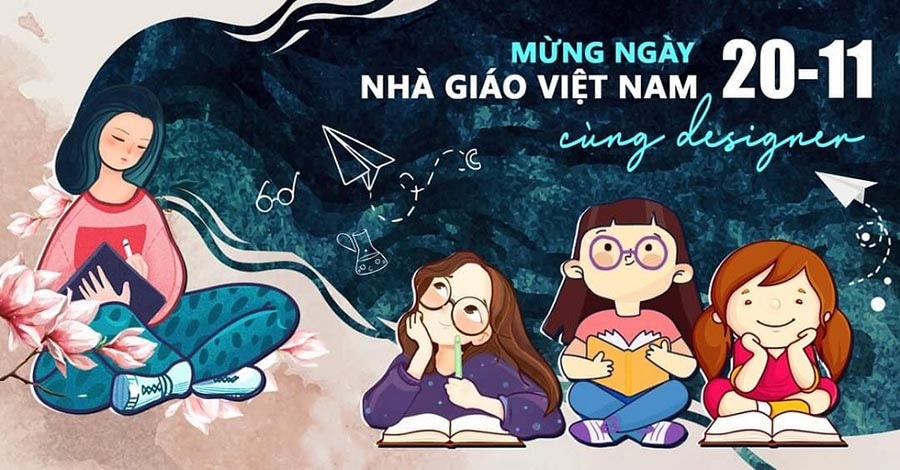 Chia Sẻ Miễn Phí Bài Thi Banner Ngày Nhà Giáo VIệt Nam 2024