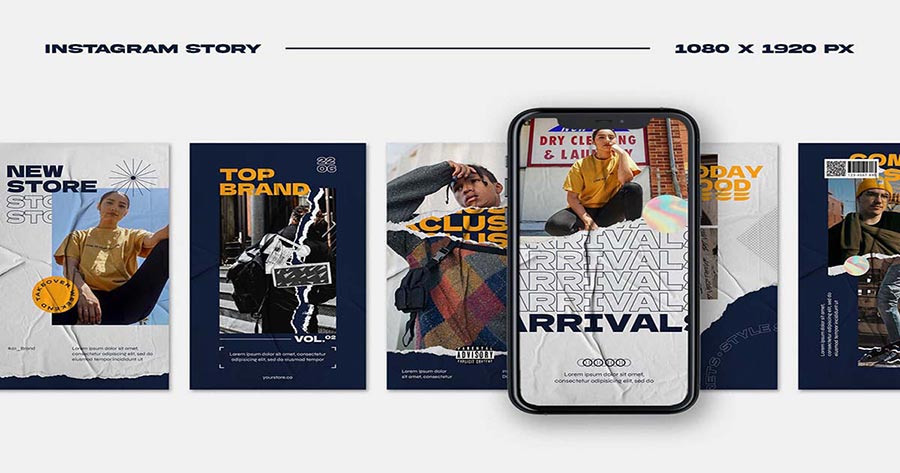 Chia Sẻ Miễn Phí Instagram Template PSD Post Và Story Nhiều Chủ Đề HOT