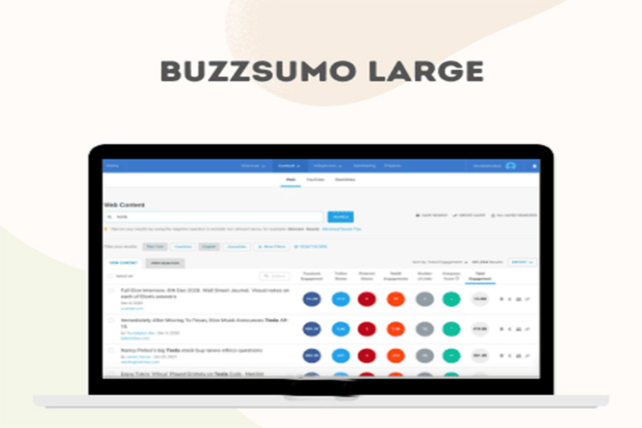 tài khoản ​Buzzsumo