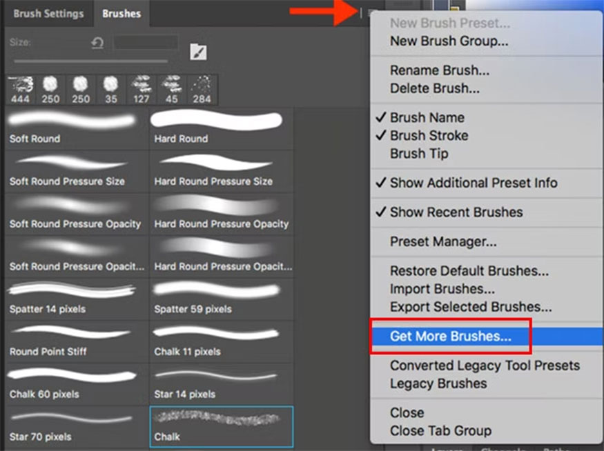 Brush Settings và Types