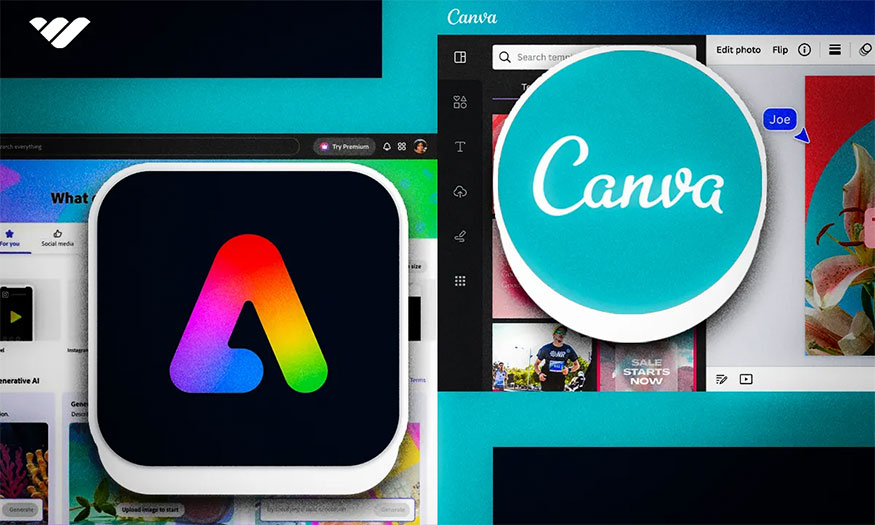 Giữa Canva và Adobe Express ai tốt hơn