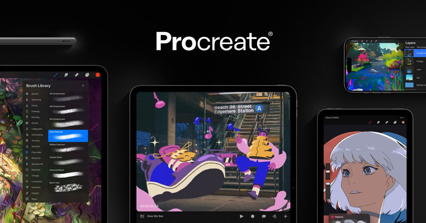 Procreate là gì? Procreate có thể chạy trên các thiết bị nào